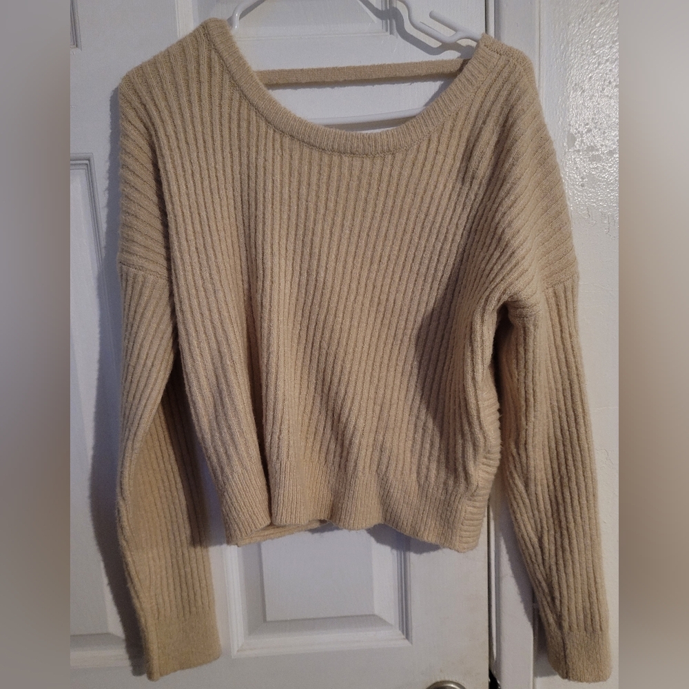 Sweater With Open Back